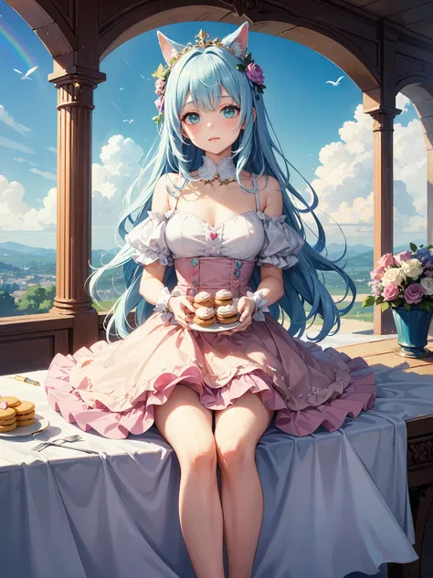 ((masterpiece)), ((top quality)), (super detailed), ((cute)), cute, (lovely), ((unbelievably super cute)), ((very detailed)), 4k, (8k), top quality, 

Guidelines for creating illustrations that express a "dreamy cute" worldview.

Theme:.

Dreamy fairy-tale...