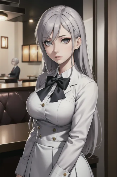 sakuyarindou768 (Wearing business outfit,formal jacket,neck tie, tie,white shirt, skirt, heels,High waist Skirt)( big perfect round breasts,hourglass body, thin waist,btpt-fc,Photo realistic, (hyperrealistic:1)beautiful, masterpiece, best quality, extremel...