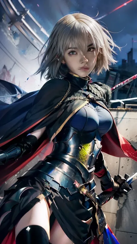 a painting of a woman in armor holding a sword, fate / stay night, blue cloak, anime style like fate/stay night, from arknights, anime epic artwork, artoria pendragon, anime character art, zerochan art, fate zero, fate/zero, detailed anime art, fate grand ...