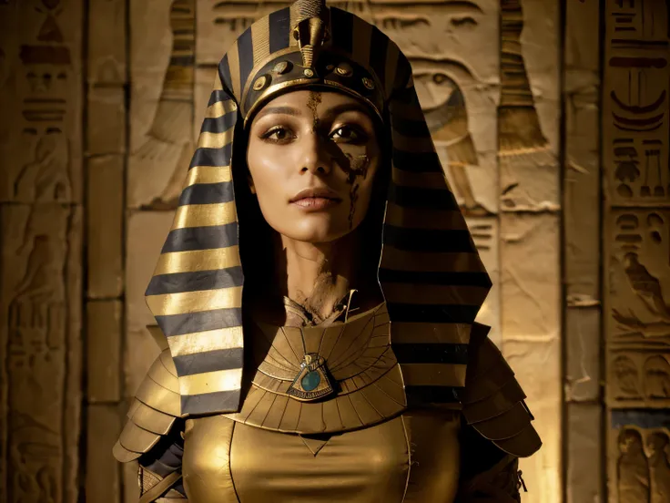Egyptian Pharaoh mummy goddess in mummy wrapping, beautiful model, young gorgeous women, mummified, storm Egyptian god, wind Egyptian god, Nyarlathotep, an undead desert lich pharaoh, portrait of a scorpion goddess, photo of ghost of Anubis, eldritch godde...