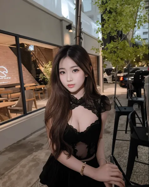 Araf Asian woman wearing black dress posing for photo, korean girl, beautiful south korean woman, Chinese girl, lovely woman, gorgeous young korean woman, a young asian woman, beautiful Asian girl, beautiful young korean woman, Asian girl, an asian woman, ...
