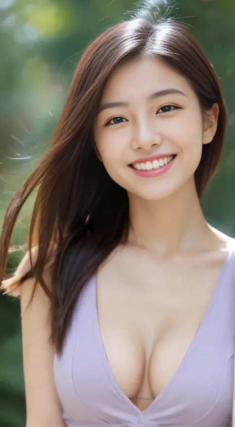 Japanese ),((beautiful girl)),cleavage,An expression that imagines something pleasant:1.2,(perfect body beauty:1.2),((perfect body)),(shy smile),beautiful teeth,