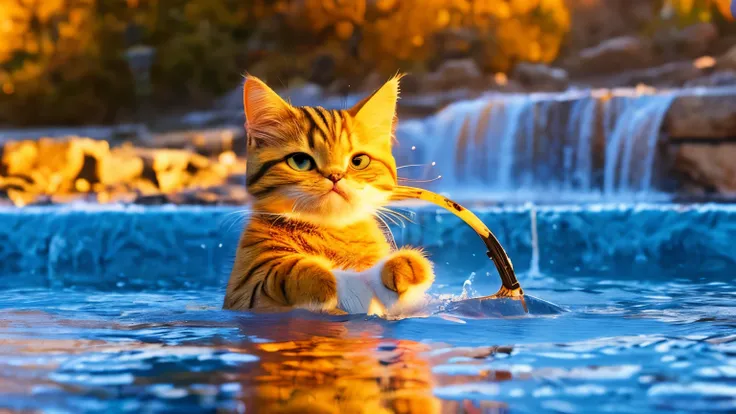 A little story about a cat stealing fish