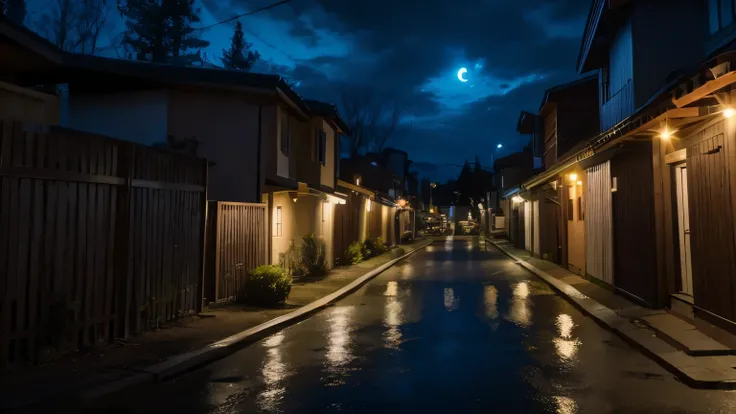 residential area at night