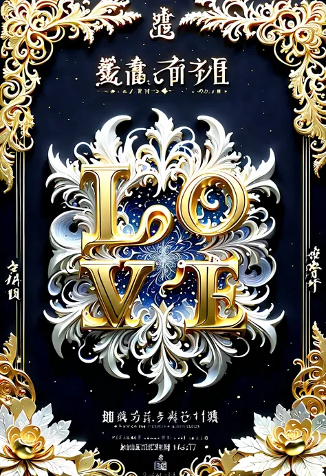 (8k, 16k, Award-winning, best quality, Highest resolution, Super details, high detail, anatomically correct, masterpiece, stunning beauty), (金属letter: 1.3), 火焰内的魔法letter , letter, Detailed decoration, Snowflake carving, Exquisite writing craftsmanship , 英文...