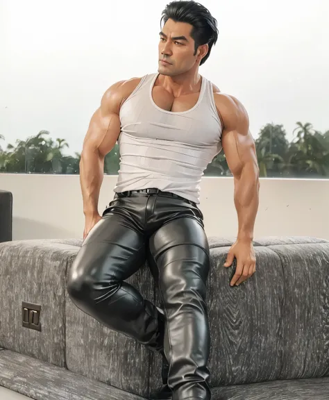 30 years old,daddy,"leather trousers man ",Dad sat on sofa,k hd,in the office,"big muscle", gay ,black hair,asia face,masculine,strong man,the boss is,handsome,,leather gloves,lecherous dad,look straight ahead,dad is handsome,dad is handsome ,dad is "horny...