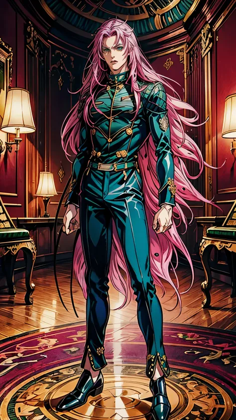 masterpiece, high quality, absurd work of art, best quality, a high resolution, ultra detailed), detailed face, 1 man, diavolo, ...