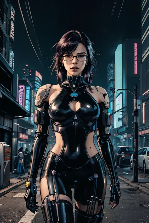 cyber woman in latex outfit upper body standing on street at night, in cyberpunk city, cyberpunk photo, cyberpunk 2 0 y. o model girl, in a futuristic cyberpunk city, female, in a cyberpunk city, cyberpunk beautiful girl, in cyberpunk style, cyberpunk girl...