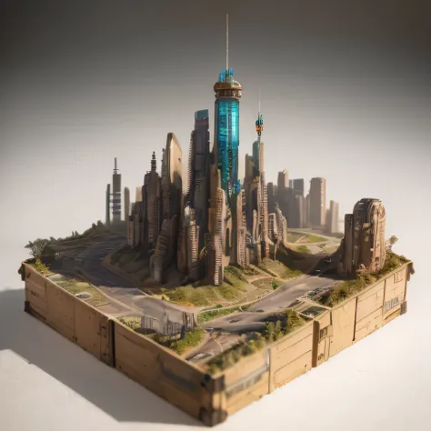 3598年Mars realistic model, (split ends, original photo, best quality, masterpiece:1.4),Steampunk Cyberpunk 6820 City,(CyberpunkMars light:1.3), Mars (related to land),(in a small nature box:1.3),Isometric, small nature, landscape on foundation,landscape,