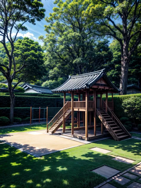 garden.grass.noon..Japan..background.wallpaper.市民garden.playground equipment