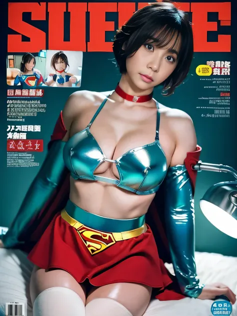 masterpiece、Injured short-haired Supergirl being treated on the operating table in the operating room..、Crisis situation、torture、thick rubber hose、Bukkake、tattered clothes、big and full breasts、looking at camera、shiny costume、cloudy liquid、Covered with loti...