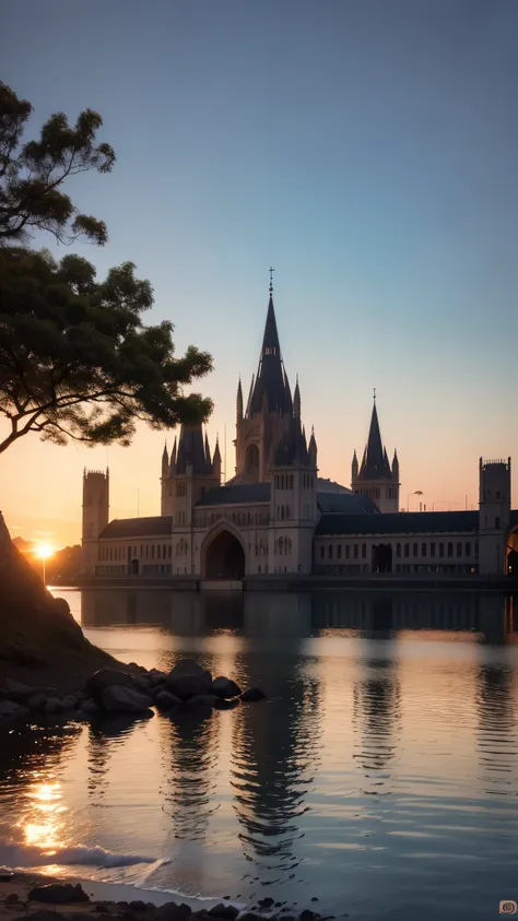 final de tarde no lago, , melhor qualidade, obra prima, 9k