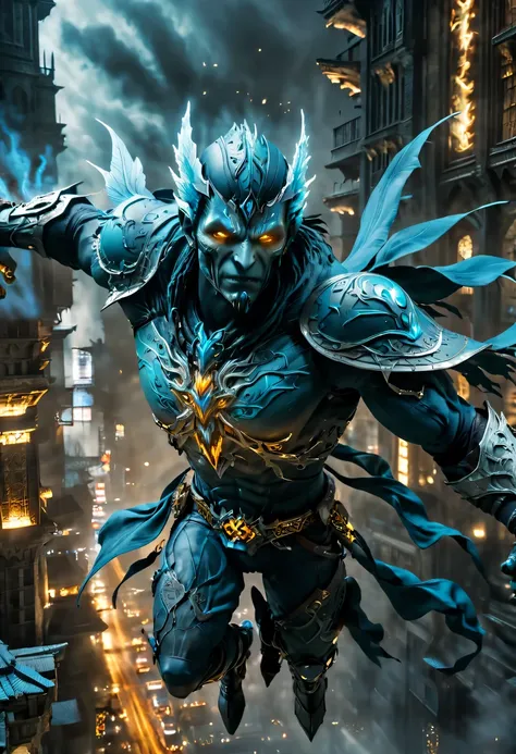 actual photo of raziel (flight:1.3) in dark city, dark fantasy style, ,high resolution, (detailed actual image:1), Crazy details, soft, hero, (expressive face, Detailed face:1), (actual:1), (photoactual, photo-actual:1), full color, (3d:1), (Very detailed:...