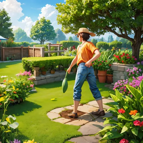 old game hero　gardening　