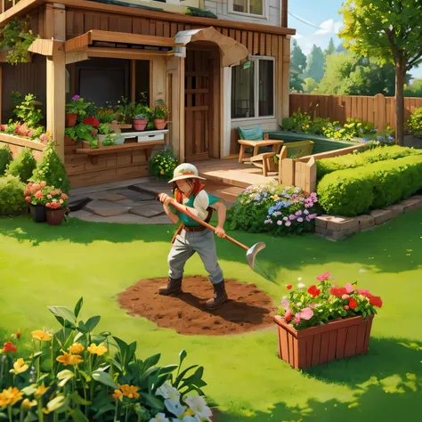 old game hero　gardening　