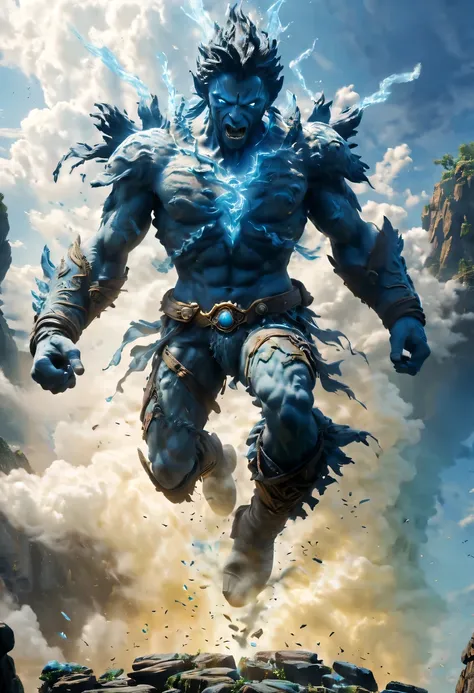 actual photo of raziel (Jump:1.3) in the sky ,high resolution, (detailed actual image:1), Crazy details, soft, hero, (expressive face, Detailed face:1), (actual:1), (photoactual, photo-actual:1), full color, (3d:1), (Very detailed:1.2), masterpiece, 8K Ult...