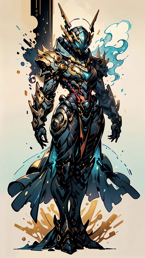 a woman adorned in fantasy-style full-body armor, a crown-concept fully enclosed helmet that unveils only her eyes, a composite ...