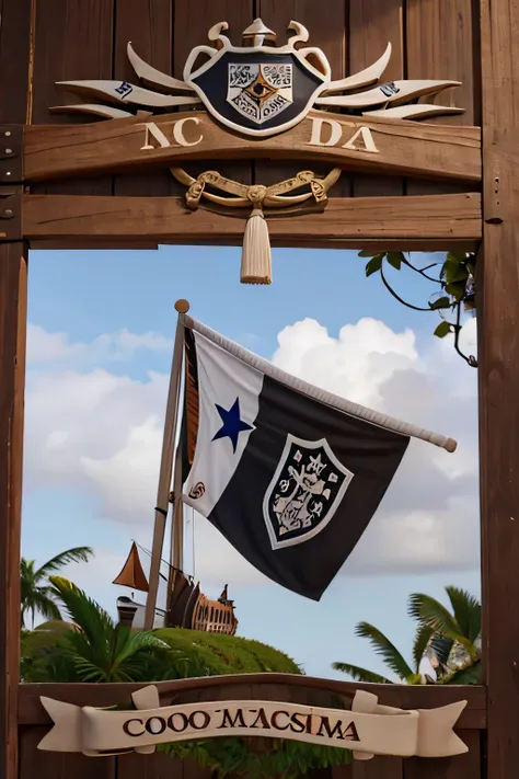 crie uma bandeira do clube vasco da gama estilizada