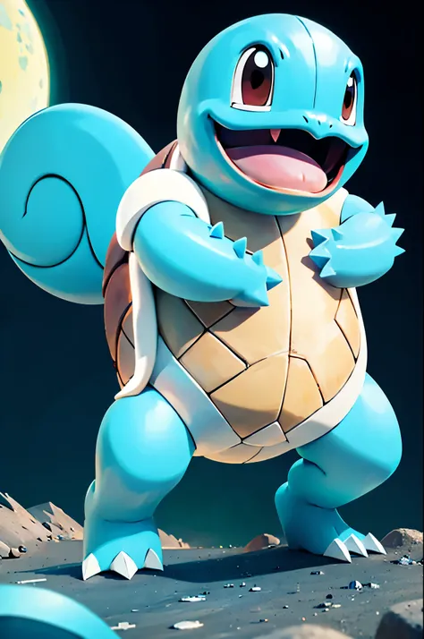 (masterpiece),(extremely detailed cg unity 8k wallpaper), squirtle from the pokemon series with a white wrap around his head, a ...