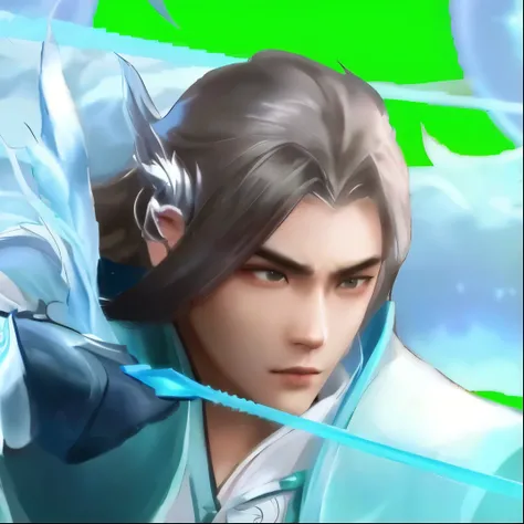 Closeup of man playing video game, Zhao Yun, heise jinyao, xianxia hero, Sikwe, Inspired by Huang Shen, Inspired by Shen Quan, 《Genshin》Keqing in, inspired by Wuzhun Shifan, olchas logan cure liang xing, Inspired by Cao Zhibai, male，portraits，俊美male