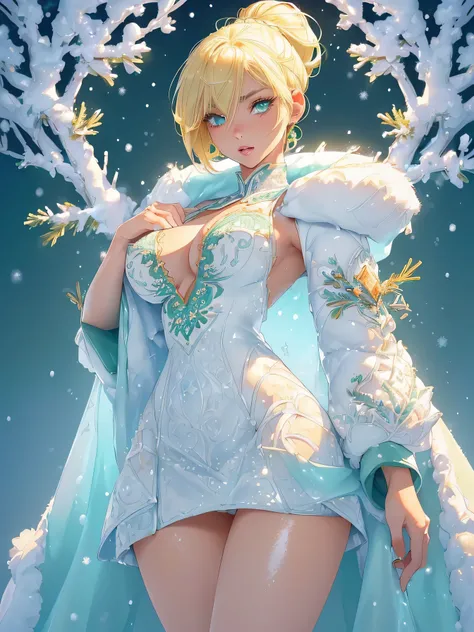 cute elf,((anime elf with extremely cute and beautiful blond hair)),((((blond hair:1.35,undercut blond hair,short hair,colored inner hair,ear breathing)))),(((green_eyes:1.3))),intricate eyes,beautiful detailed eyes,symmetrical eyes,big eyes:1.5,enchanting...