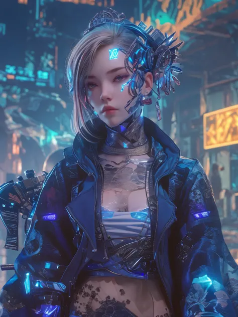 cyberpunk beauty, 1girl