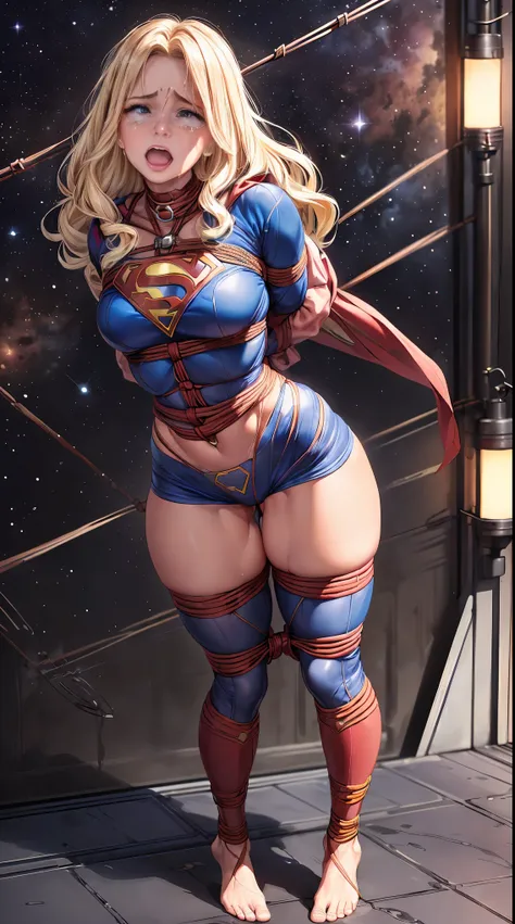 (((supergirl,superheroine))),((superheroina supergirl, in outer space)), (supergirl is barefoot), ((superheroine supergirl, floa...