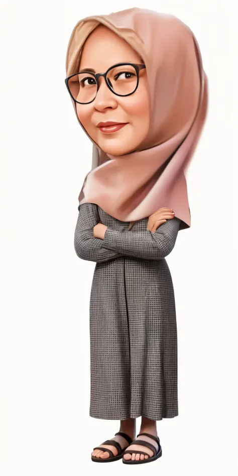 a cartoon of a woman in a hijab pointing at the camera, inspired by Nil Gleyen, caricature illustration, hijab, in cartoon style, faridah malik, caricature, cartoon image, caricature!!!, cartoon portrait, realistic cartoon, arab ameera al-taweel, caricatur...