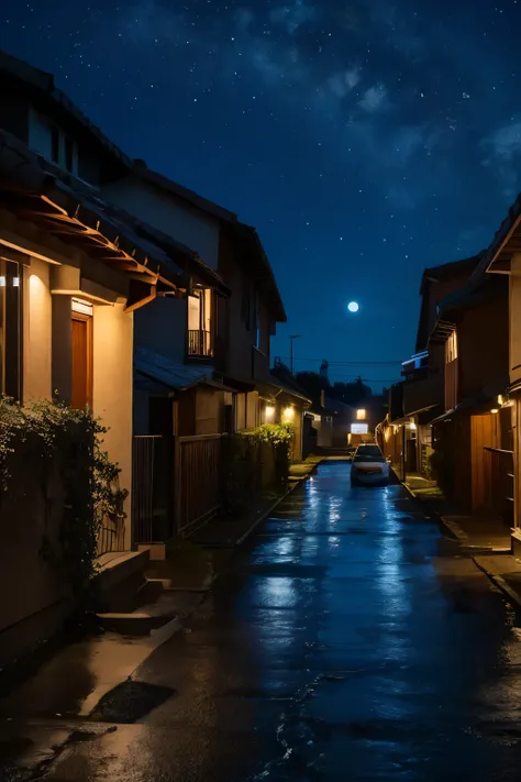 residential area at night