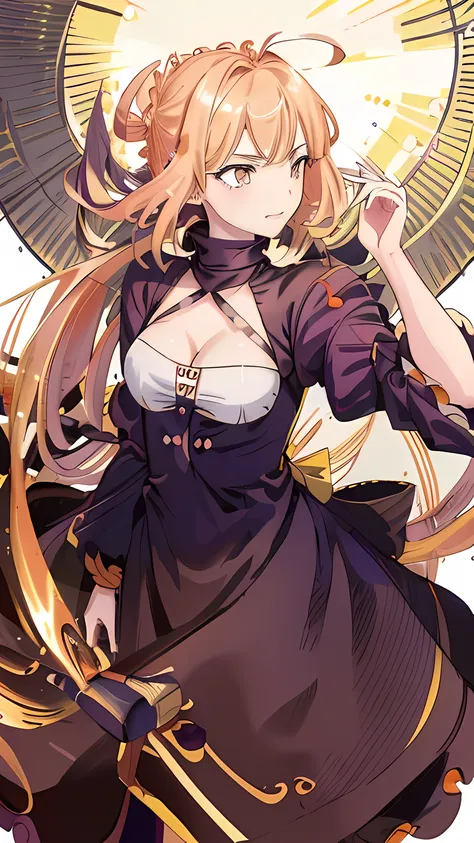 masterpiece, best quality, 8k, Very detailed, 4k, ((( Shinobu Oshino))), , Ridiculously long hair, (Hair piece), (shiny hair), flip hair, grinning, ((monochrome)), yellow eyes, close up, straw hat, (shadow face), white sundress, slit pupil, (From the mouth...