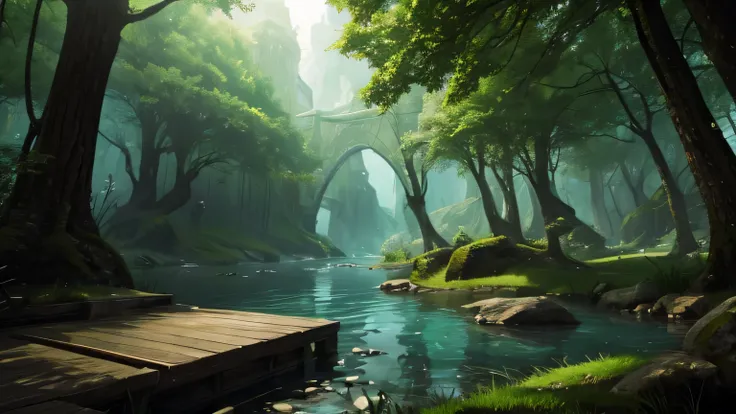 dungeons and dragons landscape imagine high quality 4k creepy swamp biome