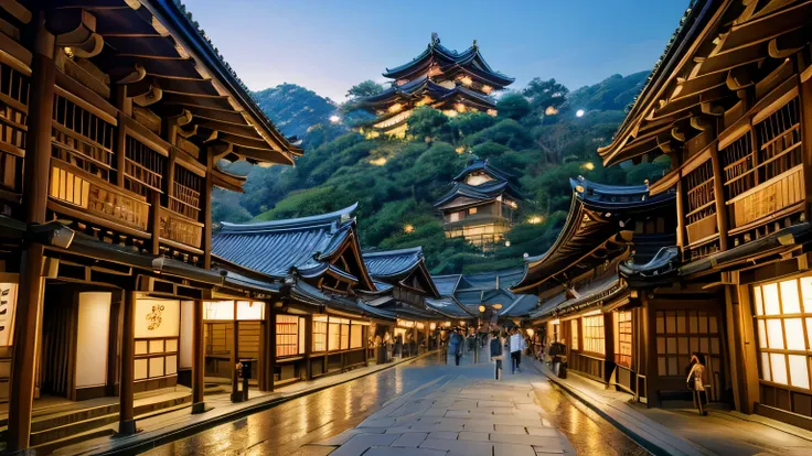 Kiyomizu-dera shopping street streetscape