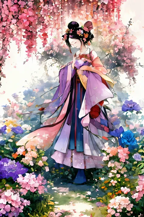 Nestled deep in a flower garden「spirit of color」The Kanon I met with、Five-colored flowers々Learn the emotions and wishes that each symbolizes.。she got help from spirits、Connecting five different emotions、Given the mission to create harmonious colors。