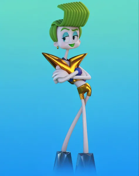 Close-up of cartoon character, holding a golden object, pixie character, character posing, antasia character, animated character, 3D character, 3D character, combined character, cartoon character, stylized character, jet planes, cartoon key frame rendering...