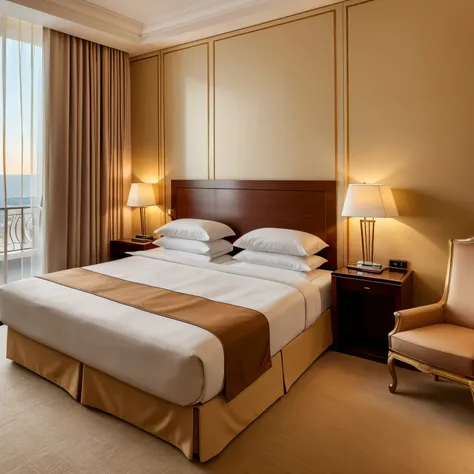 Romantic hotel room, Vakentines Day interior, cozy, luxury, romantic, modern design 2024, 5 star hotel in Monaco