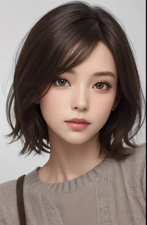 (Representative works:1.3)、(8K、photorealistic、RAW photo、Highest image quality:1.4)、(30 year old mature woman)、beautiful face、(realistic face)、(dark brown hair、short hair:1.3)、beautiful hairstyle、realistic eyes、beautiful detailed eyes、(realistic skin)、beaut...