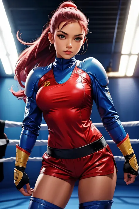 cute fighter woman