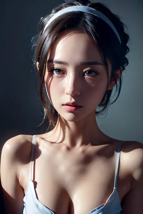 ８ｋ、High resolution、maid clothes fashion、beautiful girl、Android Body、young、white skin,、narrow eyes,high nose,lighting that illuminates the face、clear image、intellectual beauty、skinny、no makeup、anxious look、lighting that illuminates the face,shining hair、sin...