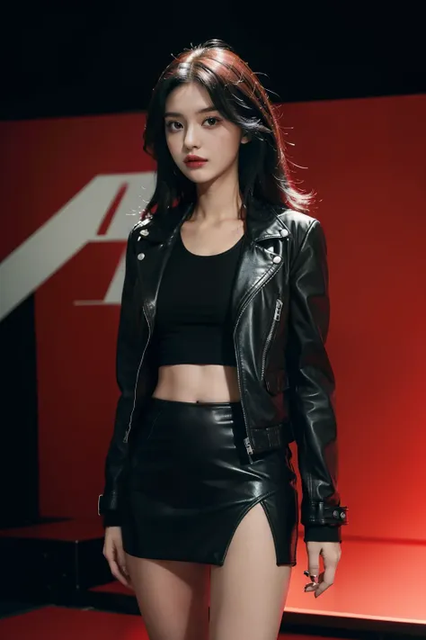 masterpiece, top image quality, high resolution, solo performance, 18-year-old teen girl, red and black hair, mini skirt, jacket --s2

The 18-year-old teen girl with stunning red and black hair stood out in the crowd. She wore a mini skirt that accentuated...