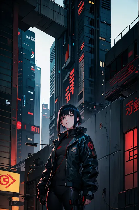 ghost in the shell in the style of 90s vintage anime, robotics, scifi, futuristic, surrealism, akira style, advance suit, detailed line art, fine details, greg rutkowski makoto shinkai kyoto animation key art feminine eye-level shot
