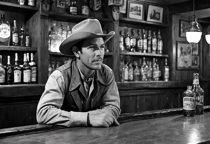 cowboy，Inside the bar，30&#39;west，Movie，nostalgia，