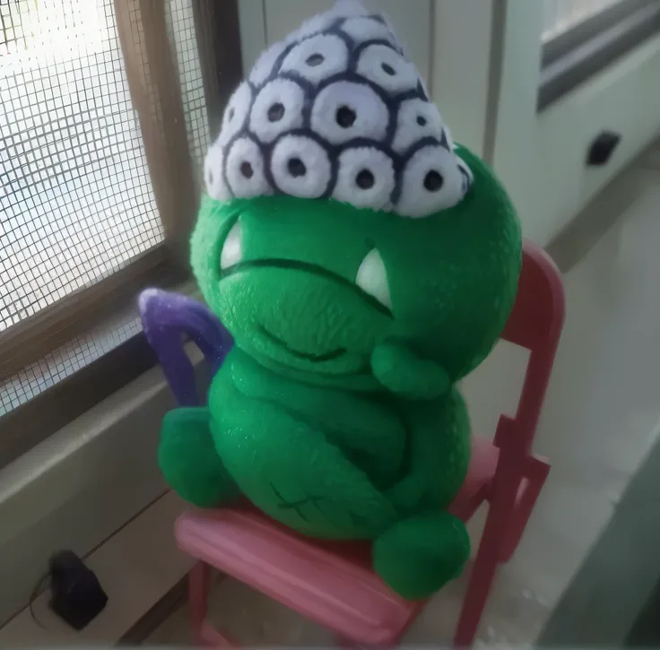 (green monster:1.1,15 detailed eyes,looking at the window),[purple] tentacle [grabbing],[cup of coffee:0.9],(sitting on a chair)
[League of Legends style],[cartoon:1.1],[highly detailed],(best quality,4k,8k,highres,masterpiece:1.2),ultra-detailed,(realisti...