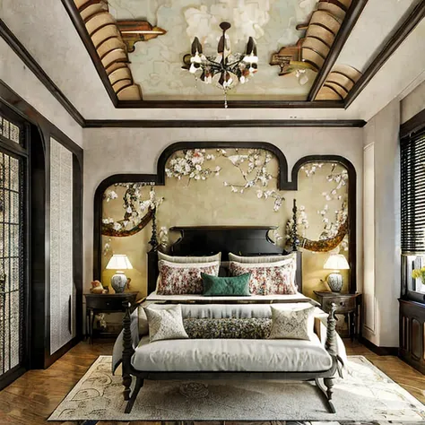 Indochine Bedroom interior Architech1904