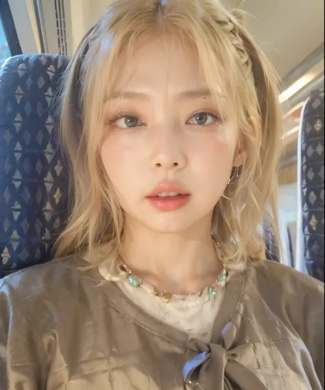 jennie kim blackpink face blonde hair