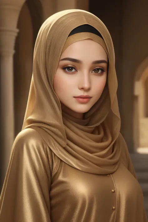 belle Femme arabe de 23 ans, le hijab, texture of the peau bronze,