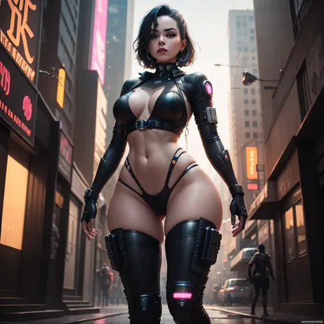 Lucys Cyberpunk edge runners como, Erectile beauty, seios grandes, corpo inteiro, dinamic poses, fundo amarelo, Cartaz cyberpunk, Technological weapon, papel de parede 8k, melhor qualidade, Tranding Tampos Pintreste.