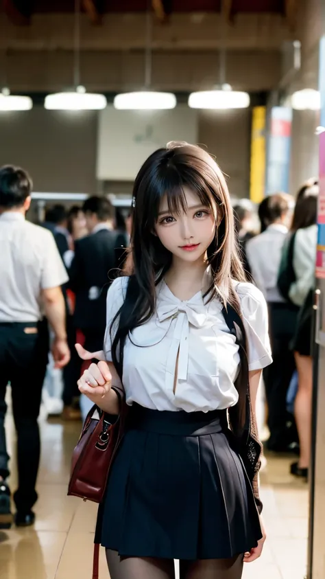 A group of beautiful girls in school uniforms boxing、Supermodel、group of beautiful girls、girl hitting a man、strong girl、blazer uniform、mini skirt、Army of girls vs guys、girls lynching a man、可愛い女の子たちが男をassault、assault、female dominance、bullying、女の子によるassault、...