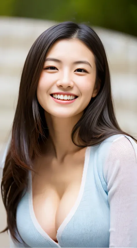 Japanese ),((beautiful girl)),cleavage,An expression that imagines something pleasant:1.2,(perfect body beauty:1.2),((perfect body)),(shy smile),beautiful teeth,