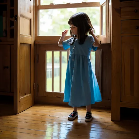 Children playing hide ans seek