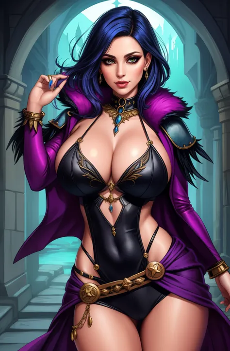 Fantasy Female sorceress, punk